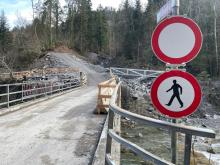 Wanderweg Conrad Sohm - Waldbad Enz gesperrt